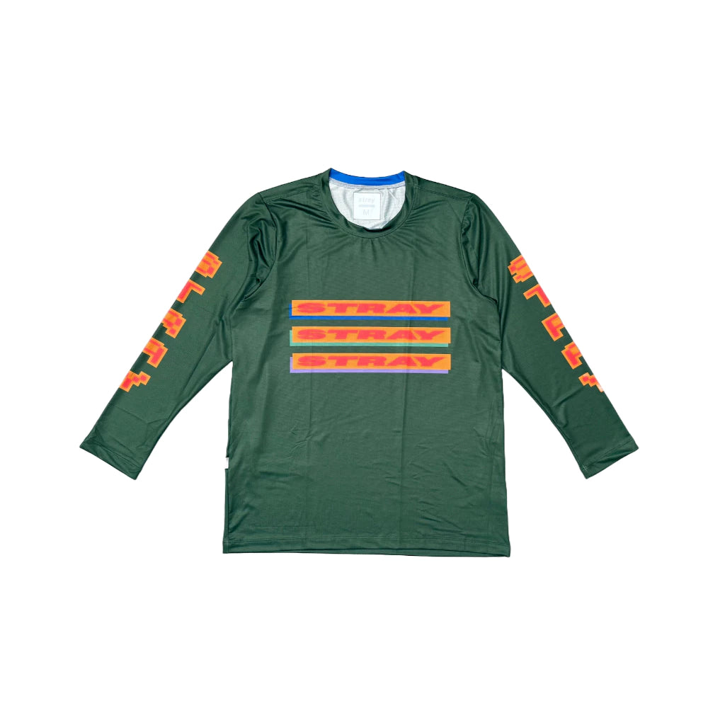STRAY MAN ADAPTIVE TEE KAOS SPORT - GOLD LONG SLEEVE DARK GREEN