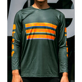 STRAY MAN ADAPTIVE TEE KAOS SPORT - GOLD LONG SLEEVE DARK GREEN