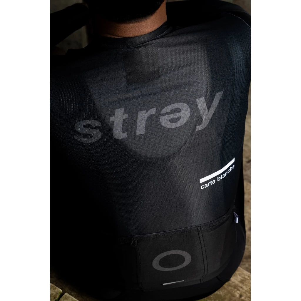 STRAY Jersey Sepeda Unisex Prime Fit Carte Blanche Vantablack Sport