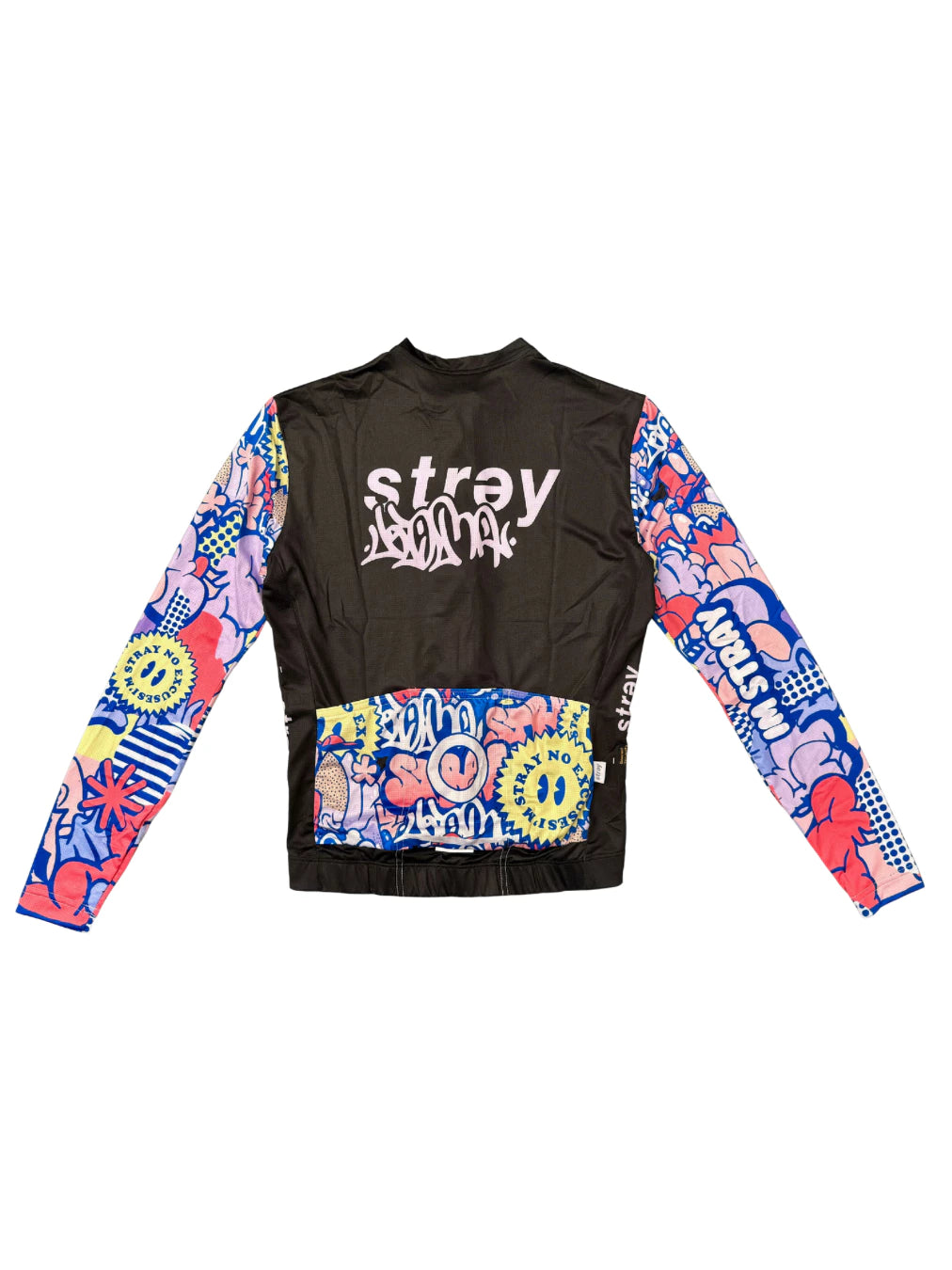 Stray Jersey Sepeda Unisex Prime Fit COLLAB KOMA BLACK