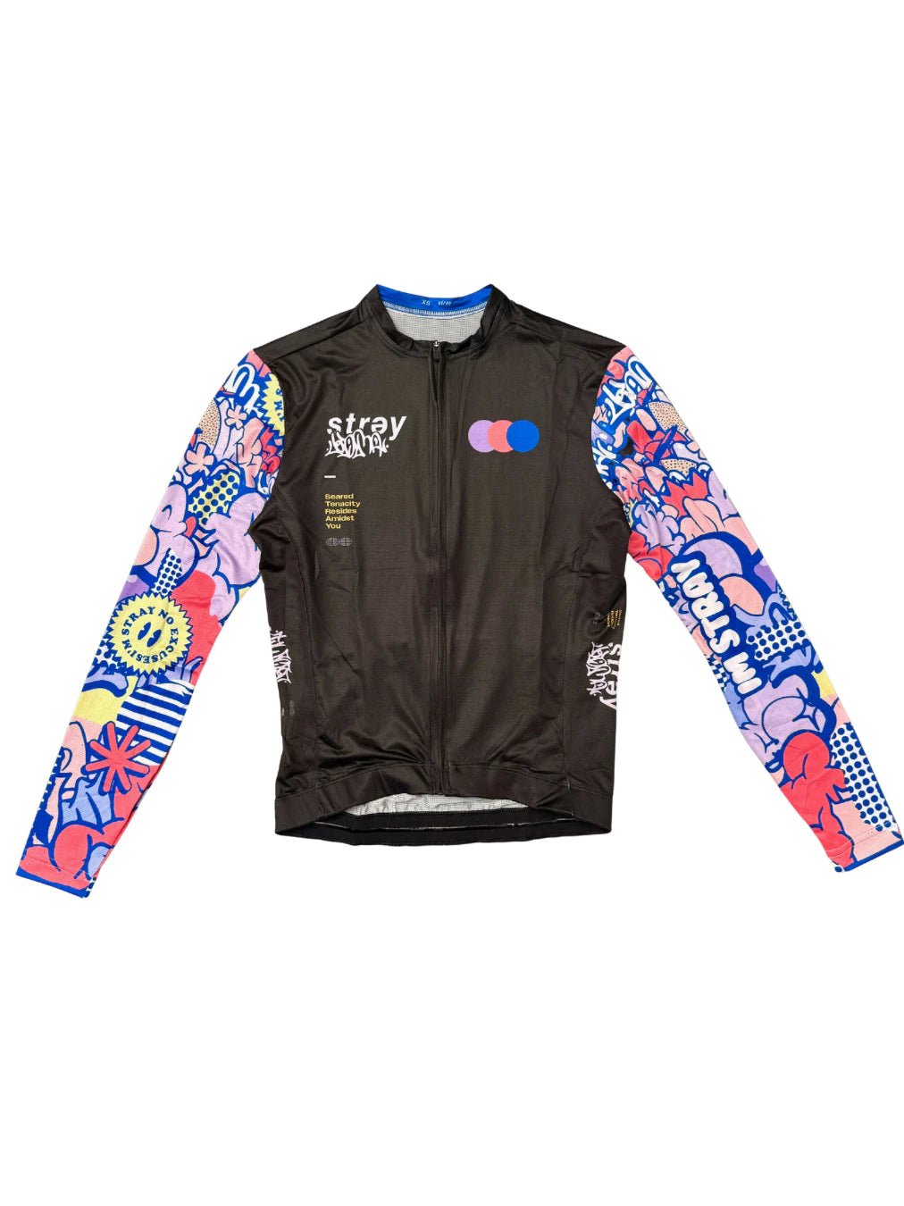 Stray Jersey Sepeda Unisex Prime Fit COLLAB KOMA BLACK