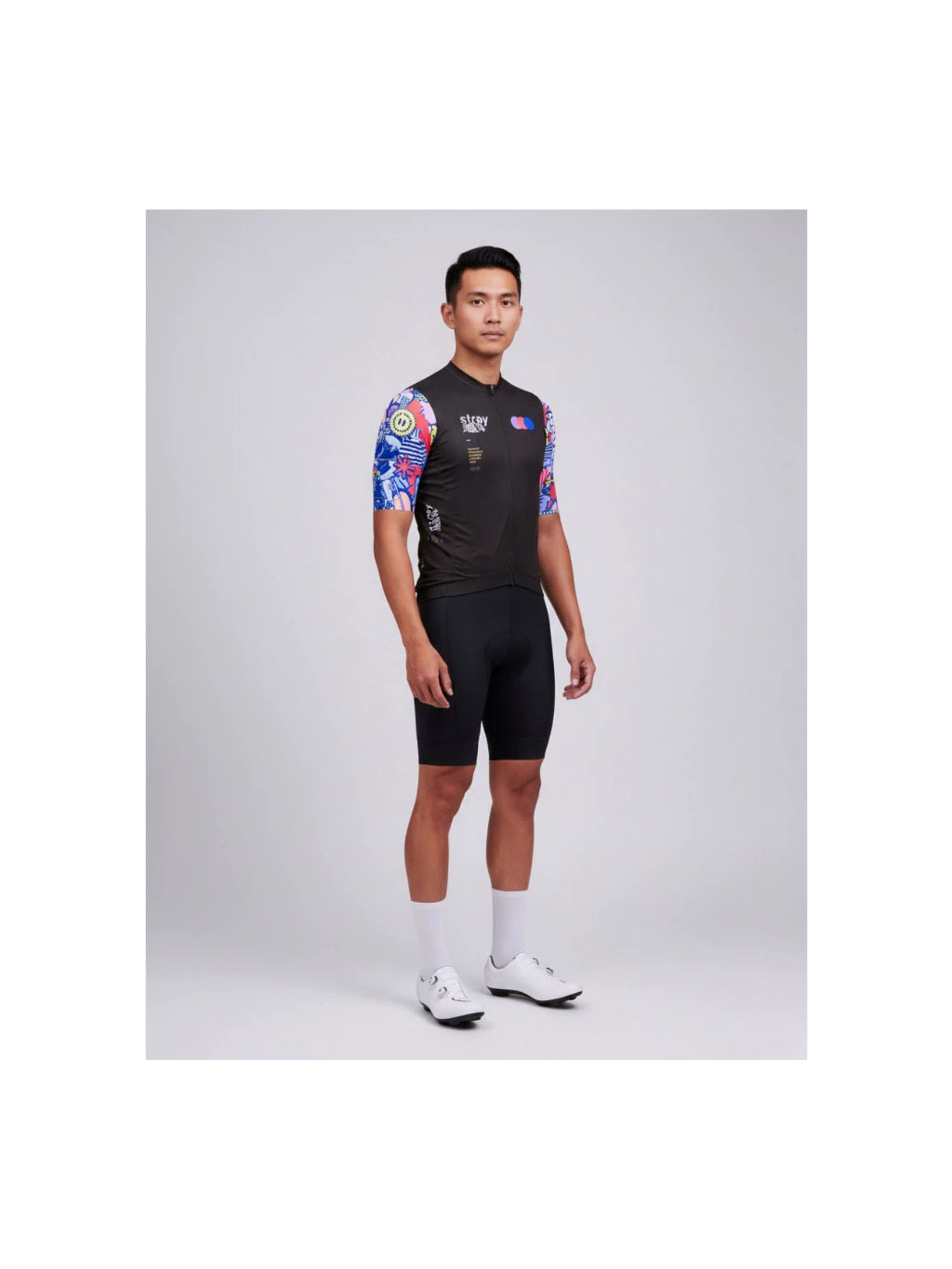 Stray Jersey Sepeda Unisex Prime Fit COLLAB KOMA BLACK
