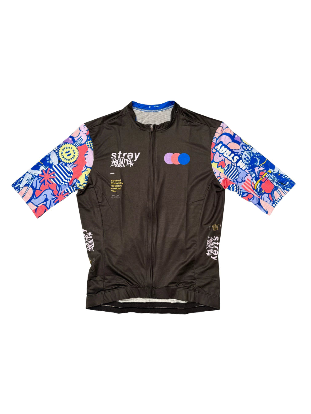 Stray Jersey Sepeda Unisex Prime Fit COLLAB KOMA BLACK